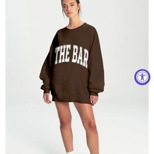 The Bar Chocolate Varsity Sweatshirt size XL never worn